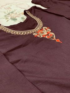 Elegant Embroidered Frock Set