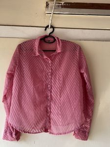 Sheer pink Shirt