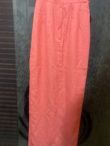 Peach Wrap Bodycon Dress