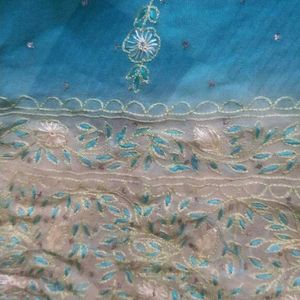 Ethnic Pure Georgette Embroidered Duppata