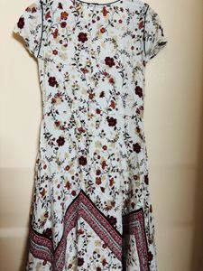 White Floral Avasa Frock