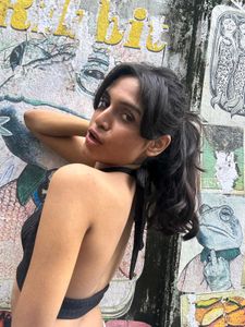 (Can Bargain) Backless Haulter Neck Bralett