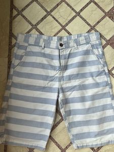 Noun Branded Stripped Shorts