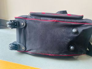 Ranjit Rocky Black &amp; Red Duffle Bag With Wheels