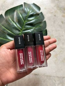 SUGAR Liquid Lipstick (Combo Of 3)