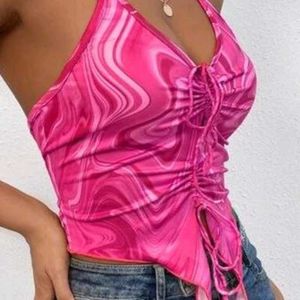 Pink Crop Top