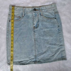 Denim Mini Skirt