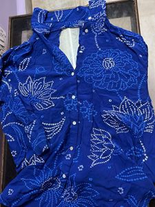Blue Printed Shirt