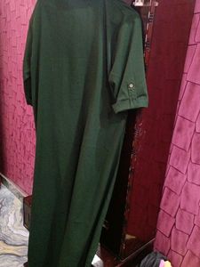 Straight Green Dress  Casual Waer