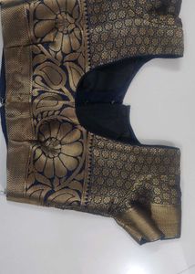 Banarasi Silk Saree With Stitched Blouse