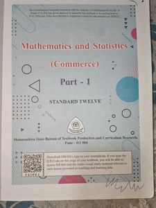 Mathematics &amp; Statistics XII Commerce Part 1