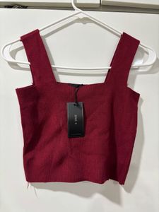 Burgundy Knit Top - New with Tags