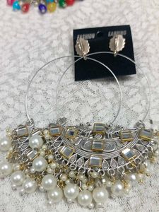 Hoop Jhumka Earrings Set