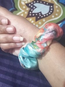 Pastel Tie-Dye Scrunchie