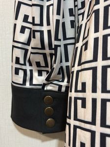 Geometric Print Shirt Dress