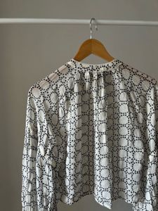 MINT VELVET Cream Geometric Print Blouse