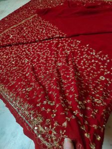 Full Aari Work Saree Red ♥️ Vintage Sare