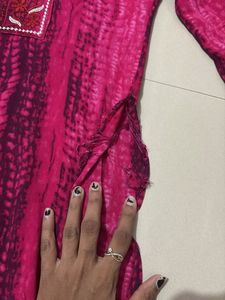 Pink Printed Kurti