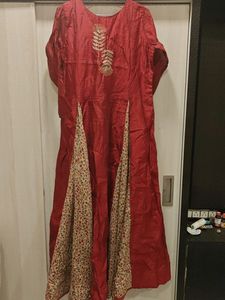 Kalamkari Print Full Long Gown Ful Flair