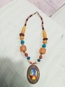 Beaded Pendant Necklace