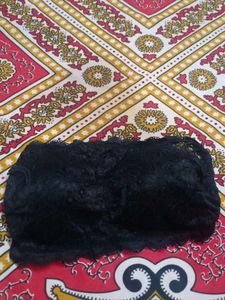Lace Strapless Black Bra