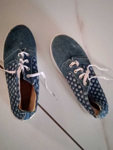 Blue Denim Casual Shoes