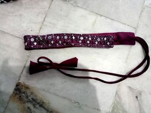 Beautiful Heavy Mirror Work Nayera Cut Kirti With Dupatta &amp; Belt