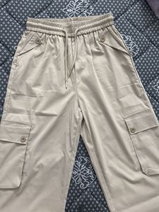 New Unused Beige Cargo Pants