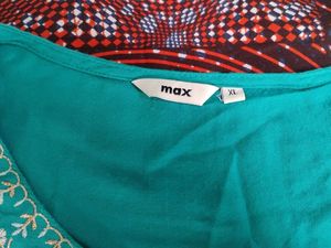 Max Teal Color Kurti