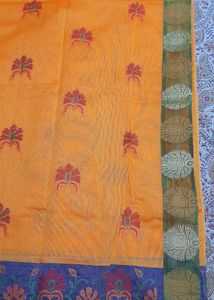 Yellow Floral Saree