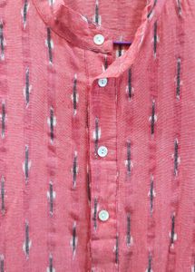 Pink Tiered Midi Shirt Dress
