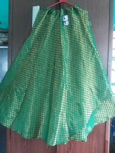 Green Ethnic Skirt