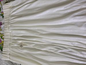 White Pleated Midi Skirt