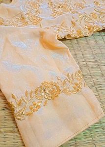 Green &amp; Gold Lehenga Choli Set