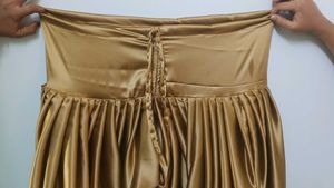 Satin Salwar Golden Colour
