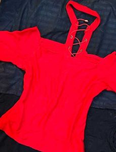 Lace-Up Halter Neck Top