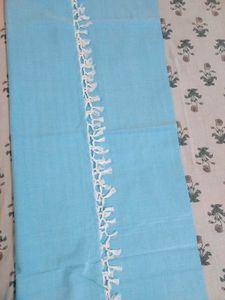 Sky Blue Plain Chadar Bhagalpuri