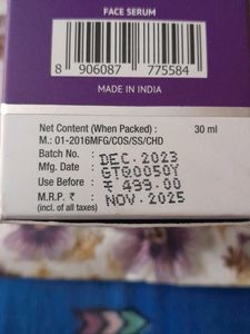 Niscinamide Face Serum