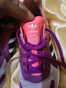 ADIDAS Originals Women White &amp; Pink Sneakers