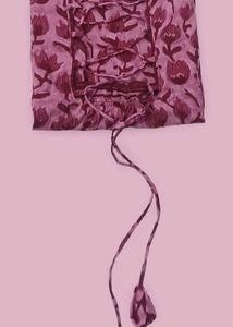 Cotton Short Kurti with Criss-Cross Back Tie
