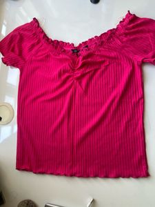 Pink Crop Top