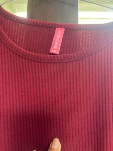 Ribbed Tie-Back Top