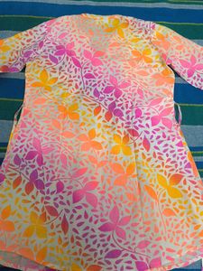 Colorful Floral Print Tunic