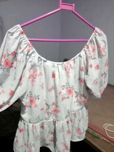Blue Floral Top