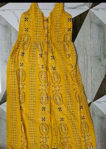 Yellow Embroidered Sundress