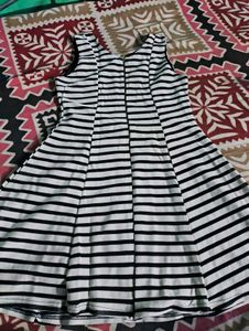 Striped Fit &amp; Flare Dress