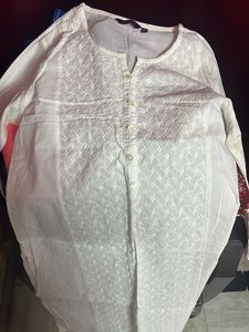 White Embroidered Top