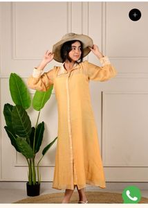 Yellow Embroidered Dress