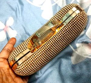 Golden Clutch Party Wear