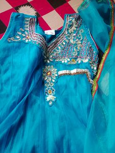 Anarkali Net Kurti
